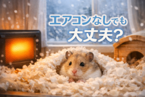 ハムスターは冬にエアコンなしでも大丈夫？安全な温度と対策を分かりやすく解説