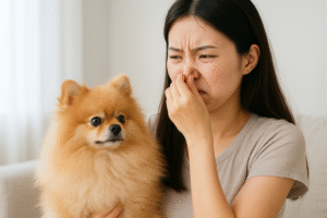 ポメラニアンが臭い｜体臭・口臭・耳・おならの原因と対策を徹底解説！