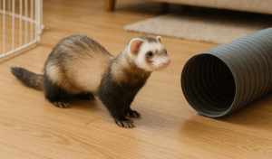フェレットの放し飼いは危険？室内での安全対策とケージ・トイレ活用法