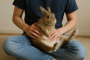 うさぎ抱っこで逃げるのはなぜ？嫌がる理由と慣れさせるコツ
