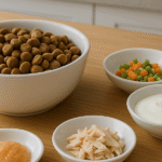 ドッグフードを缶詰等2種類混ぜるのはあり？チュール・野菜・ヨーグルト・ささみを入れる時の注意点も解説！