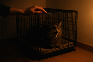 保護猫がずっと鳴いてるのはなぜ？夜泣きの「アォーン」の意味と安心させる方法