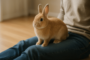 うさぎが膝や背中・お腹に乗ってくるのはなぜ？意味と注意点を解説