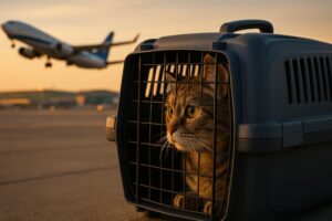 猫が飛行機に乗るとストレスを感じる？安全に乗せるための注意点と対策まとめ