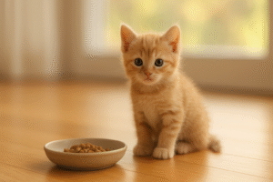 子猫のエサ回数の目安と食事リズムの作り方｜成長段階ごとの与え方を解説