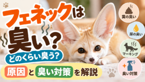 フェネックは臭い？どのくらい臭う？原因と臭い対策を解説