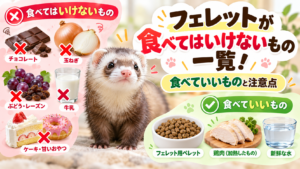 フェレットが食べてはいけないもの一覧！食べていいものと注意点