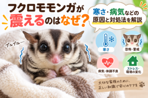 フクロモモンガが震える理由は病気？温度やストレスとの関係も解説！