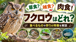 フクロウは草食？雑食？実は肉食！食べるものや狩りの特徴を解説