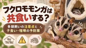 フクロモモンガは共食いする？多頭飼いの注意点と喧嘩・子食いの予防策