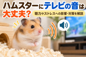 ハムスターにテレビの音は大丈夫？聴力やストレスへの影響・対策を解説