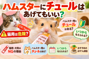 ハムスターにチュールはあげてもいい？猫用は危険？ハムスター用やいつから与えるかも解説
