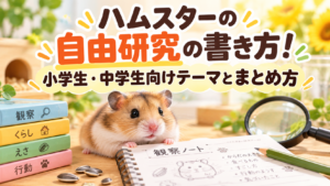 ハムスターの自由研究の書き方！小学生・中学生向けテーマとまとめ方