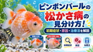 ピンポンパールの松かさ病の見分け方！初期症状・原因・治療法を解説