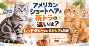 アメリカンショートヘアと茶トラの違いは？レッドタビーとの見分け方も解説