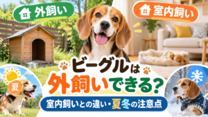 ビーグルは外飼いできる？室内飼いとの違いや夏・冬の注意点を解説