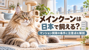 メインクーンは日本で飼える？マンション飼育の条件と注意点を解説